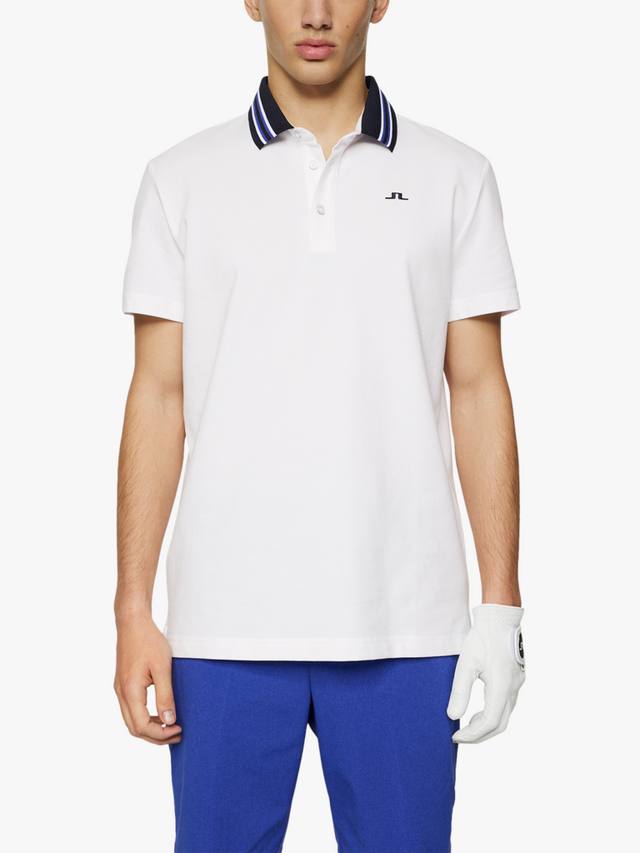 

Повседневная поло Bjorn Cotton Blend с короткими рукавами J.Lindeberg, White