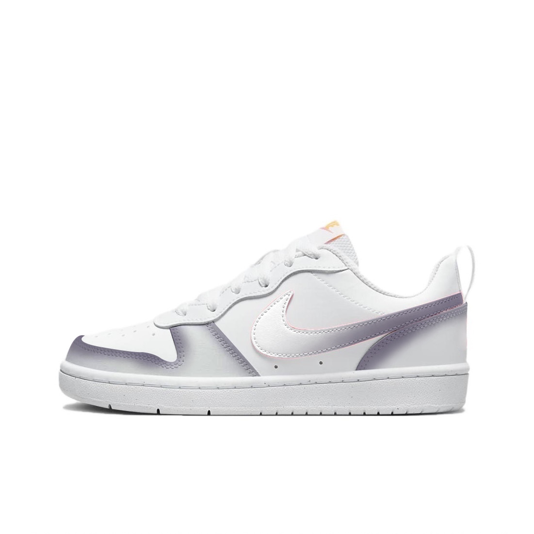 

Кроссовки Nike Court Borough Skateboard Shoes Women's Low-Top White Purple, фиолетовый