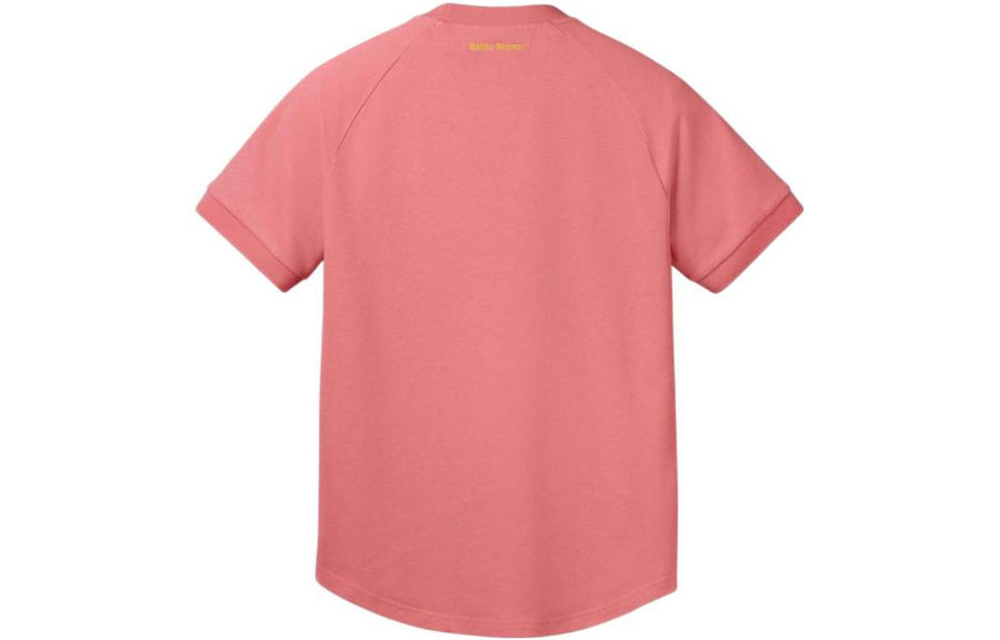 Футболка adidas x Wales Bonner T-Shirt 'Pink Yellow', розовый — фото 2
