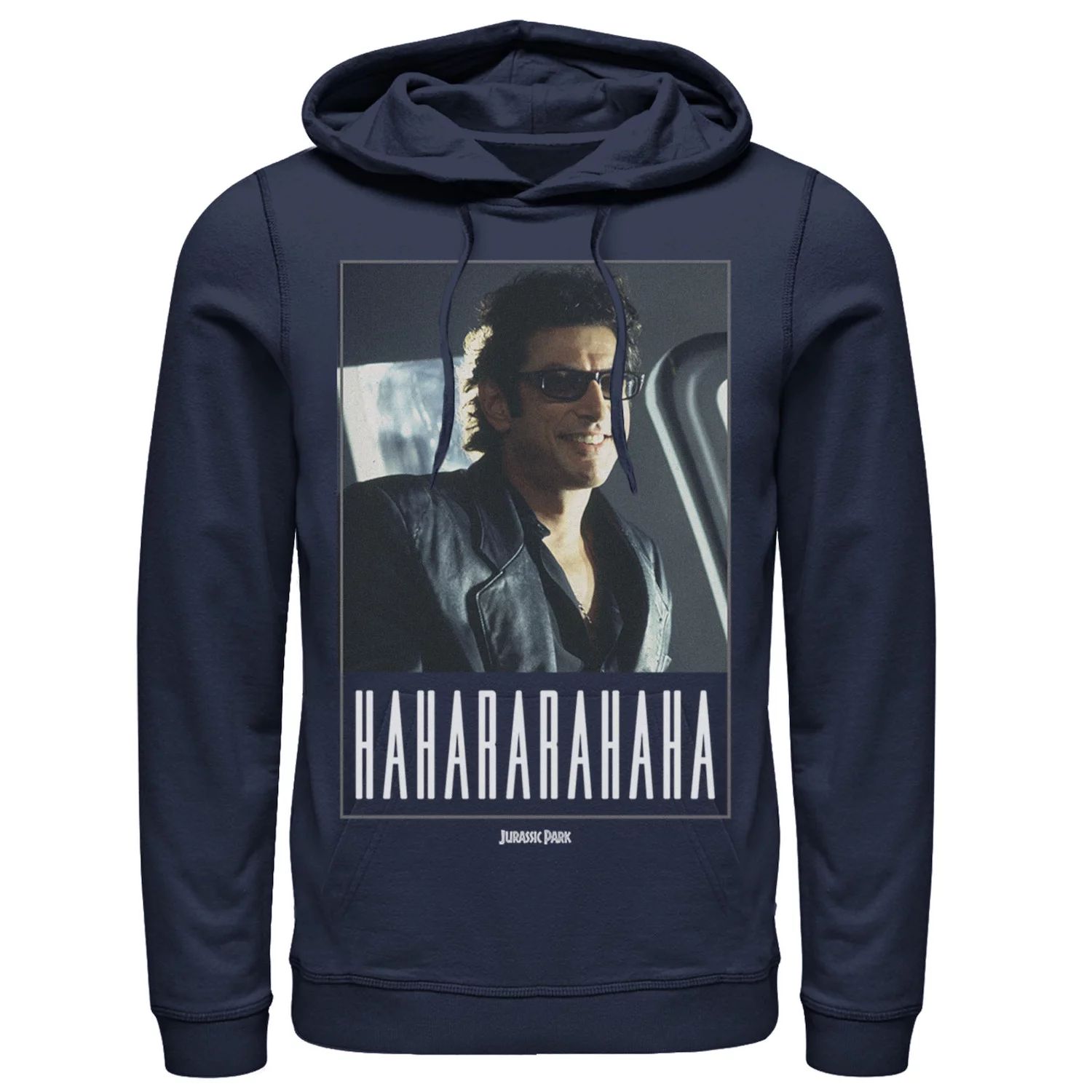 

Мужская толстовка с капюшоном «Парк Юрского периода» Ian Malcolm Hahararahaha, Blue Licensed Character, синий