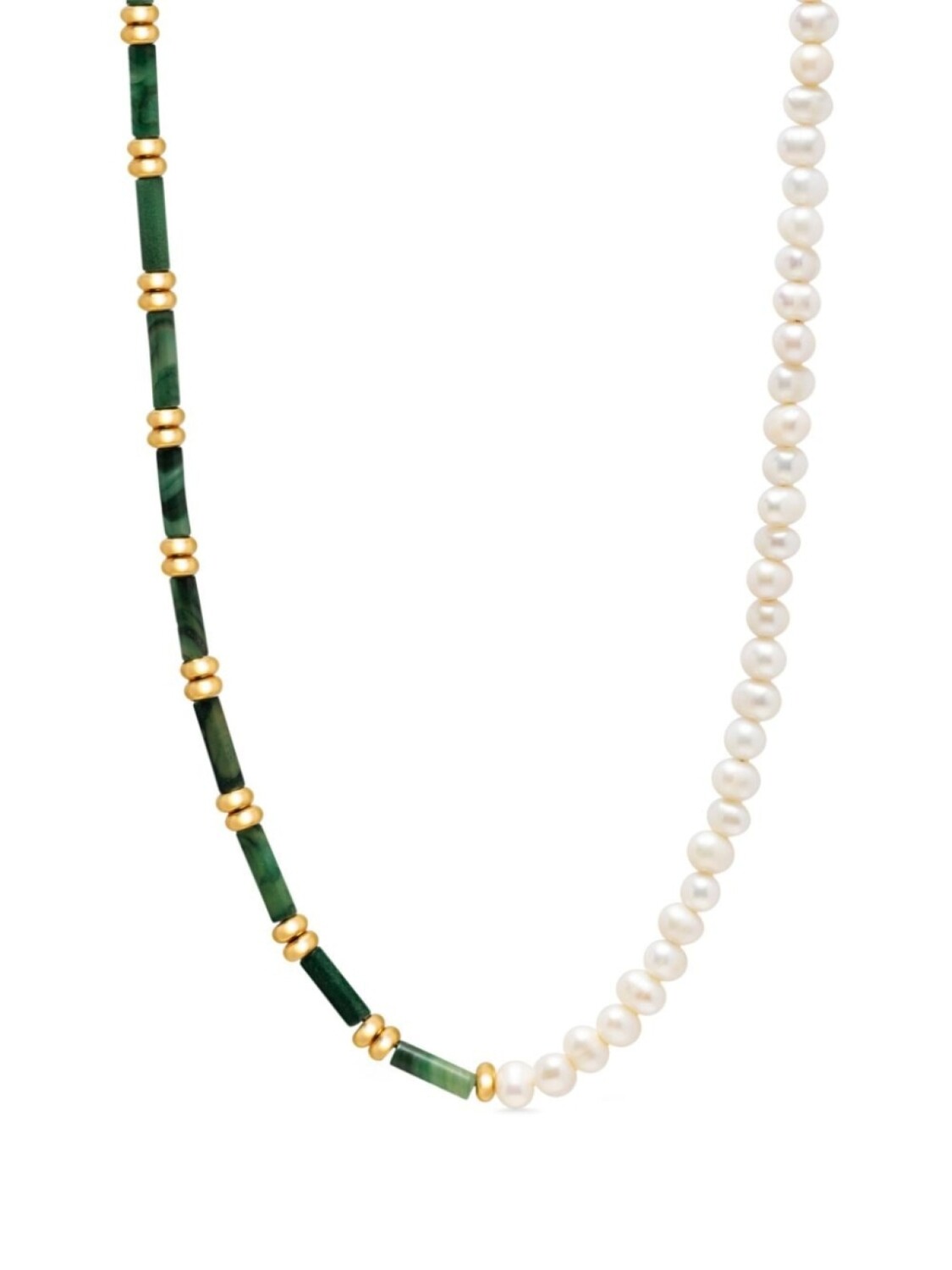 

Колье с жемчугом и бусинами Nialaya Jewelry, зеленый