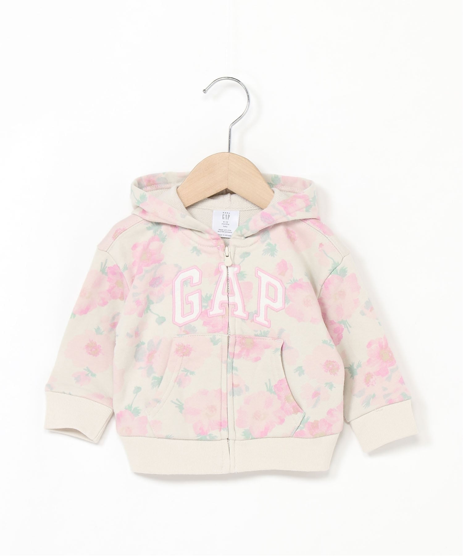 (K)babyGap Свободный крой, логотип GAP, махровая ткань, толстовка на молнии, SP PRIMROSE FLORAL — фото 4