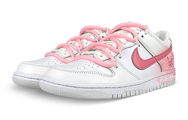 

Кроссовки Nike Dunk Skateboard Shoes Men Low-Top White Pink