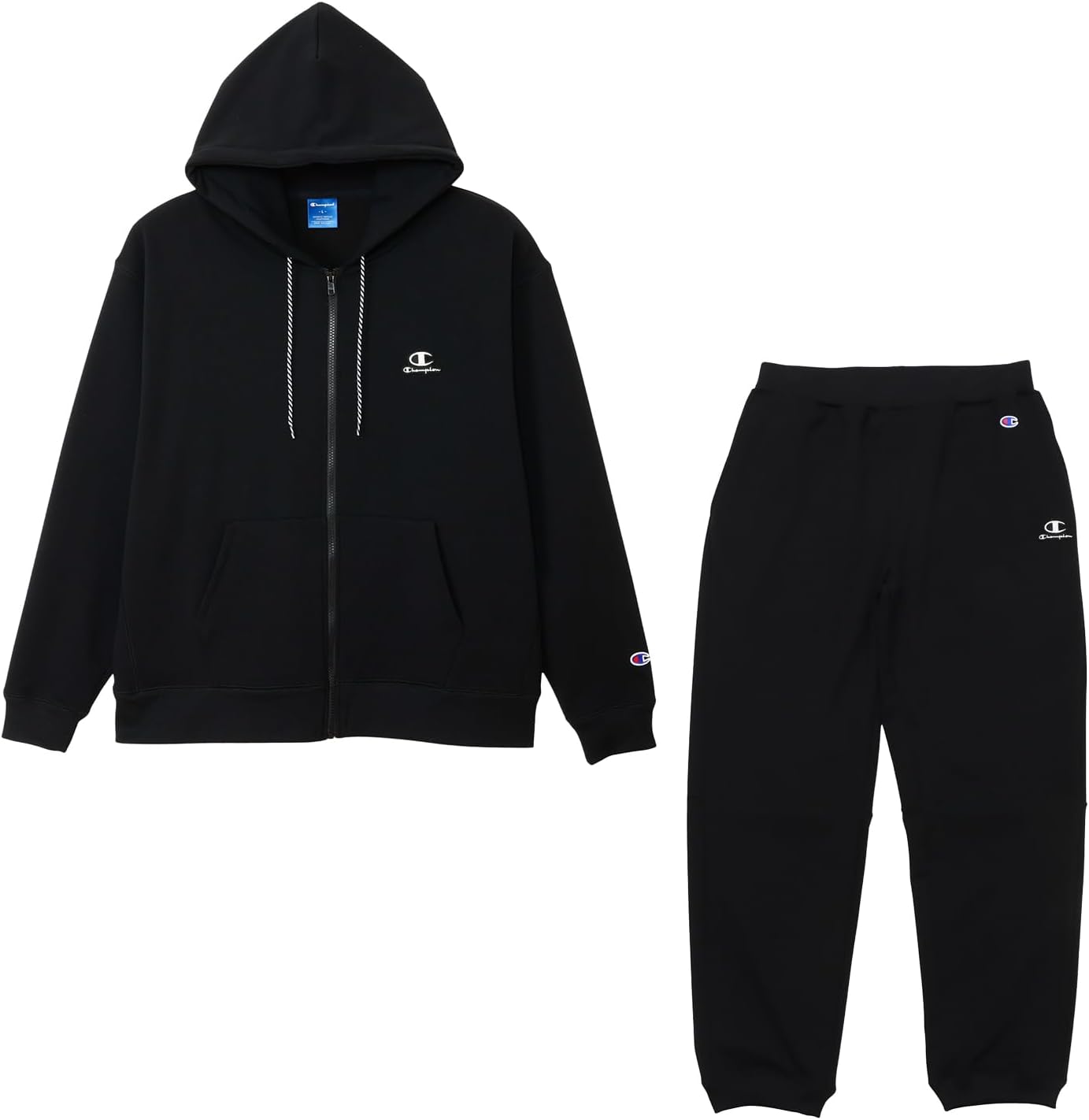 

Мужская толстовка Champion с длинным рукавом, эластичная, быстросохнущая, с нашивкой, свободного кроя, черный