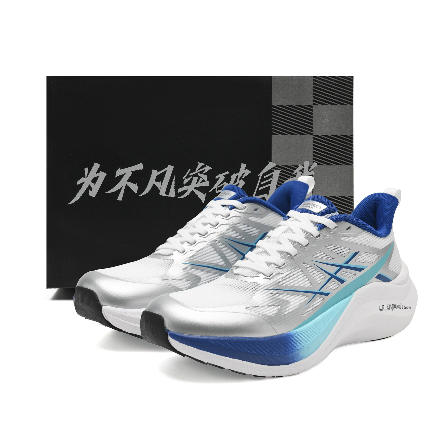 

ULOVAZN Низкие детские беговые кроссовки silver blue для подростков