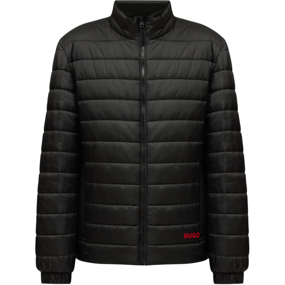 

HUGO BOSS Куртка утепленная с молнией и принтом логотипа, Black