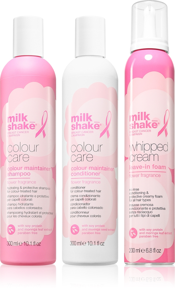 

Набор из трех средств для ухода за окрашенными волосами с цветочным ароматом "Go Pink" Milk_Shake, 3 шт