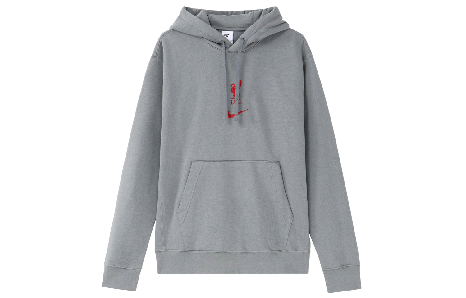 Толстовка с капюшоном Liverpool Club мужская футбольная Nike, дымчато-серый — фото 2