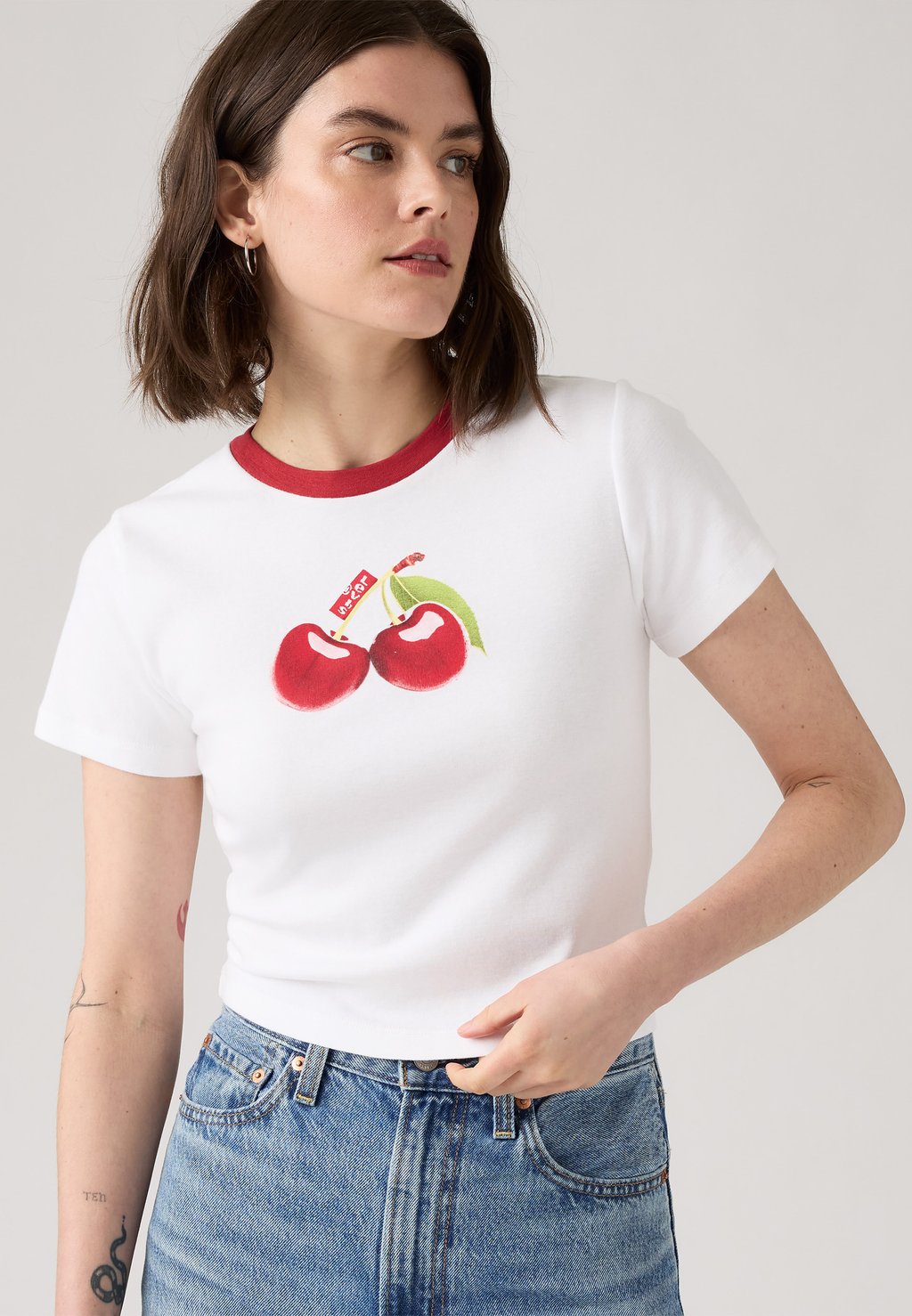 

Футболка с принтом ESSENTIAL SPORTY TEE Levi's, белый