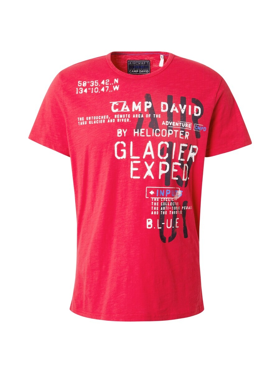 

Классическая футболка CAMP DAVID Shirt Heli Flight, цвет blood red