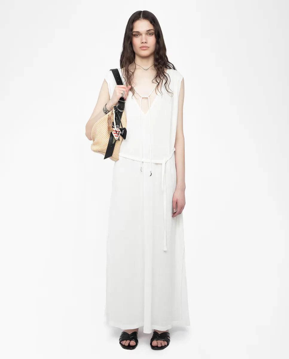 

Длинное платье Rimati без рукавов Zadig & Voltaire, белый