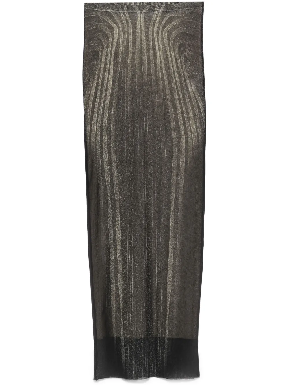 

Сетчатая юбка макси Spiral Jean Paul Gaultier, черный