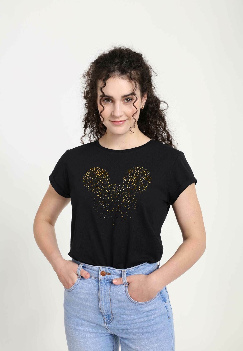 

Футболка с принтом MICKEY CLASSIC MICKEY CONFETTI FILL Disney, черный