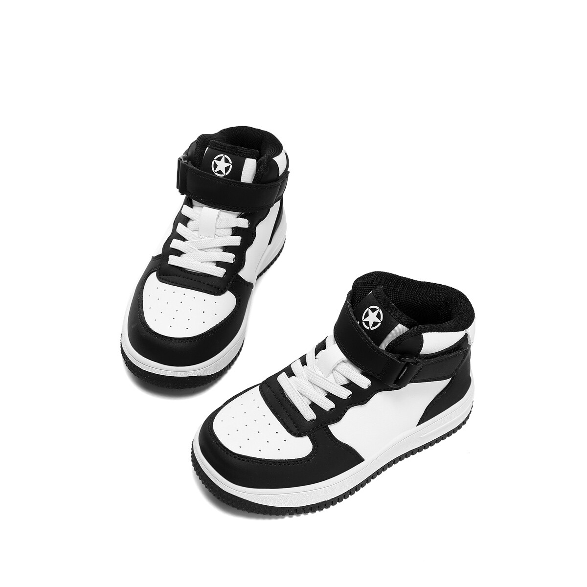 Кроссовки Jeep Kids Skateboarding Shoes Kids Mid-top Black, слоновая кость/черный — фото 3