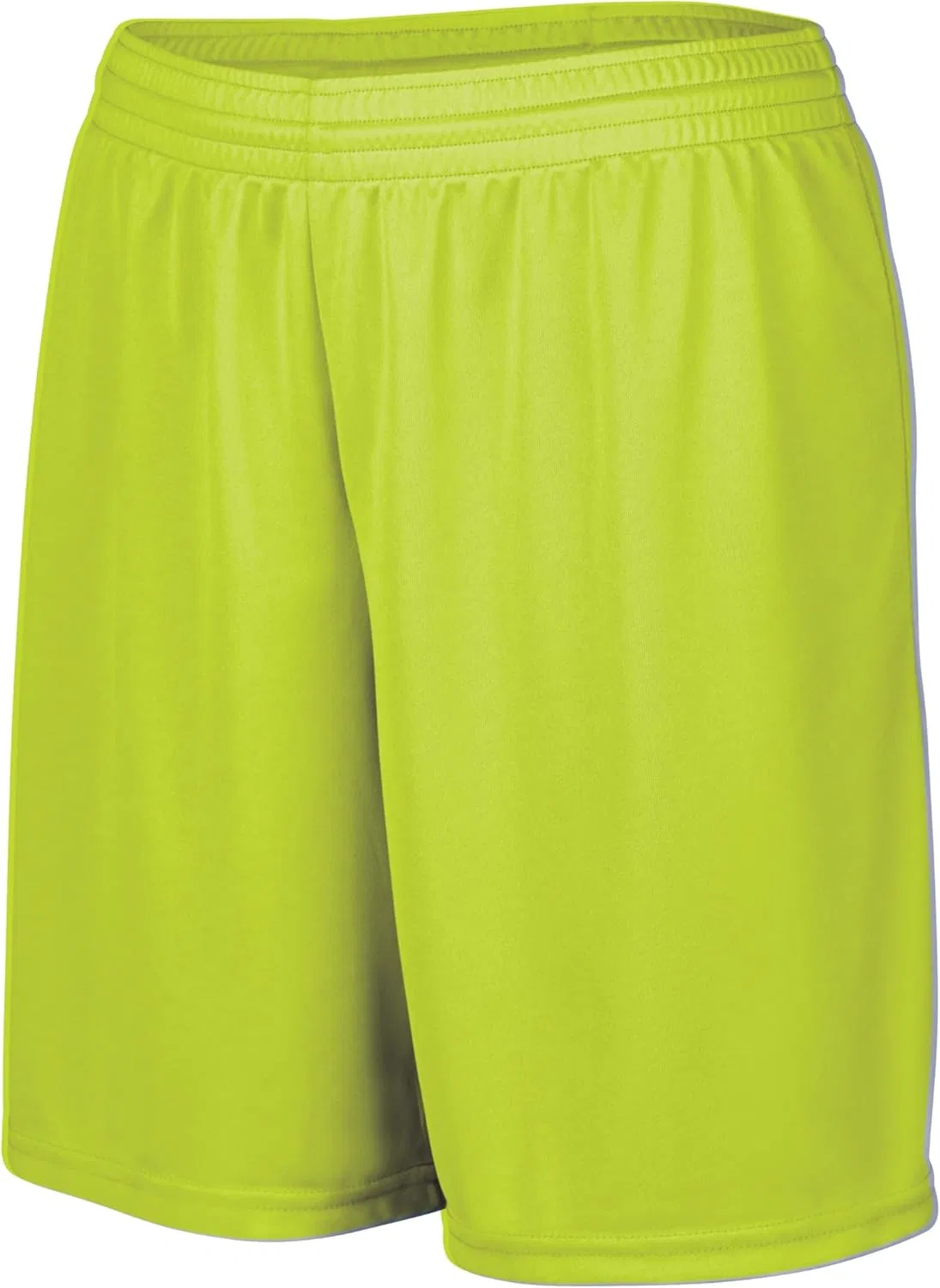 Женские спортивные шорты Augusta Sportswear Octane с длиной внутреннего шва 7 дюймов. Спортивная одежда для женщин, лайм