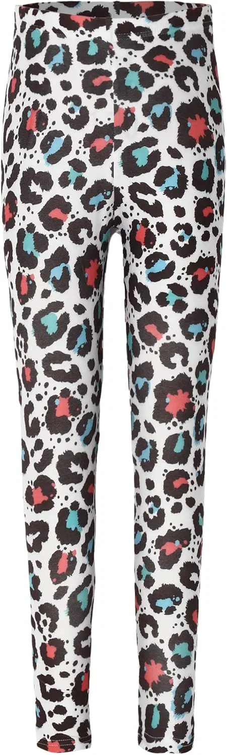 Леггинсы для девочек TTAO, Blue Leopard Print