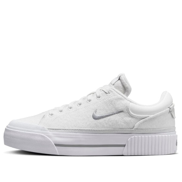 Кроссовки court legacy lift 'summit white grey' Nike, белый