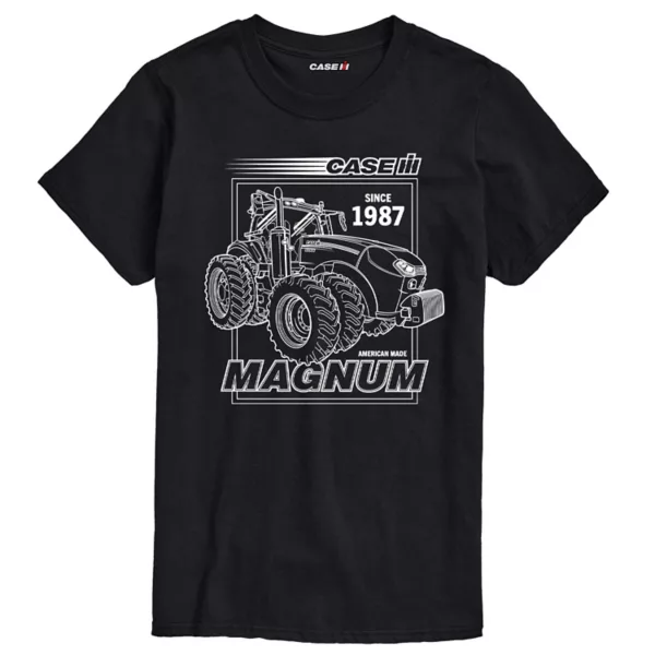 

Мужская футболка Case IH Magnum с принтом Licensed Character, черный