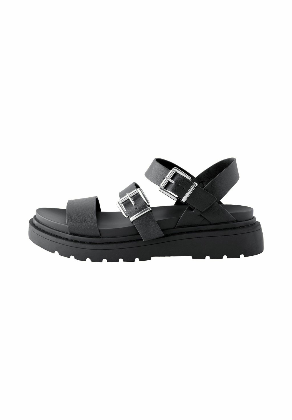 Босоножки на платформе STANDARD WIDE FIT - CHUNKY BUCKLED Next, черный