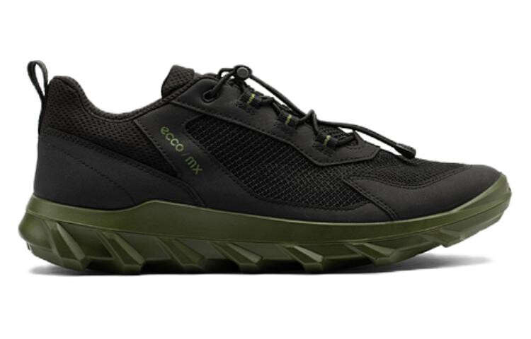 Кроссовки ecco Lifestyle Shoes Men Low-top Black/Green, черный/зеленый — фото 2