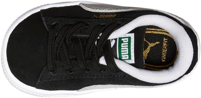 Детские кроссовки PUMA Suede JR Classic (младший/старший ребенок), белый/черный — фото 4