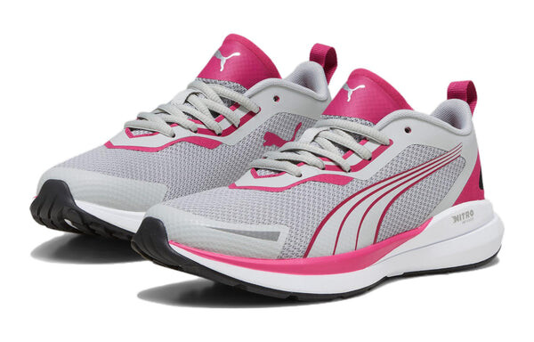 Кроссовки kruz nitro 'ash grey pinktastic' Puma, серый — фото 3