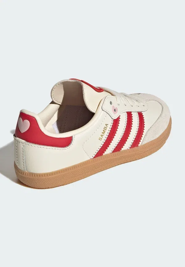 Кроссовки Adidas Originals, кремово-белый/ярко-алый гум — фото 4