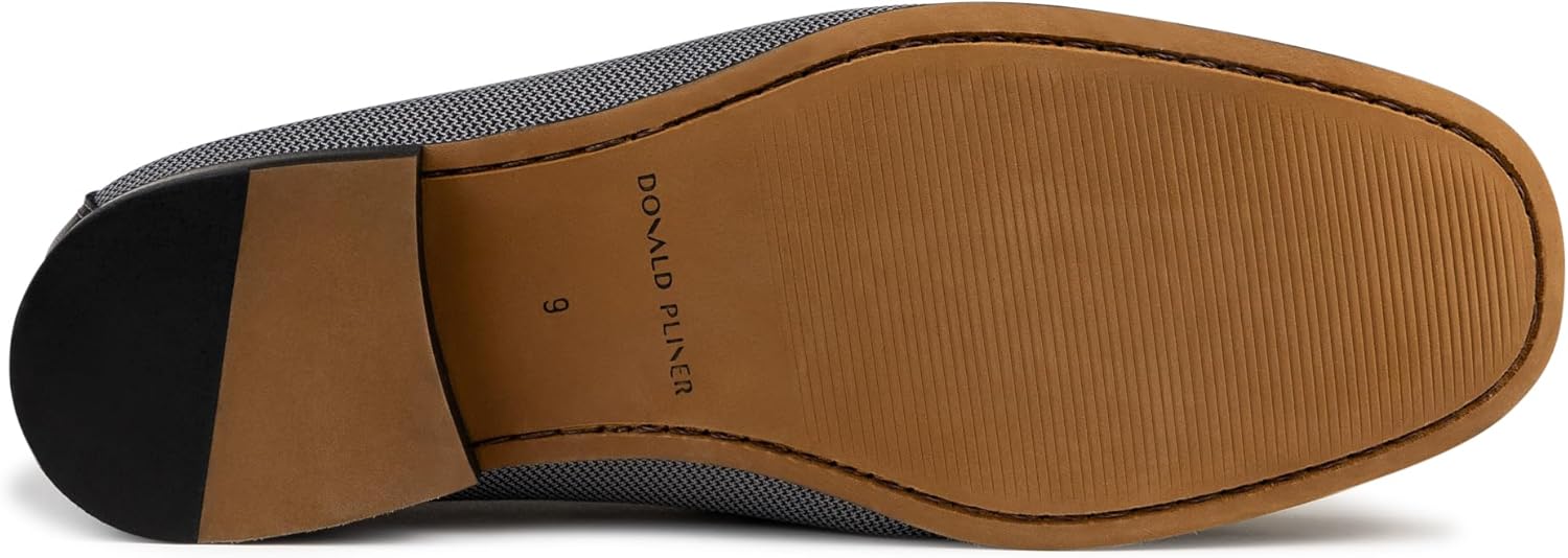 Мужские кожаные лоферы Donald Pliner Dannie Slip-On - с приподнятым каблуком, классические туфли-лоферы для мужчин, стелька из пены с эффектом памяти, кожаная обувь для мужчин Donald J Pliner, серый — фото 4