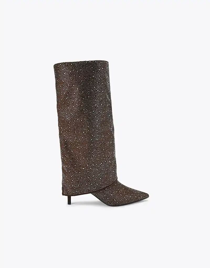 Сапоги KG Kurt Geiger Fate с драгоценными камнями, бронзовые, с высоким голенищем