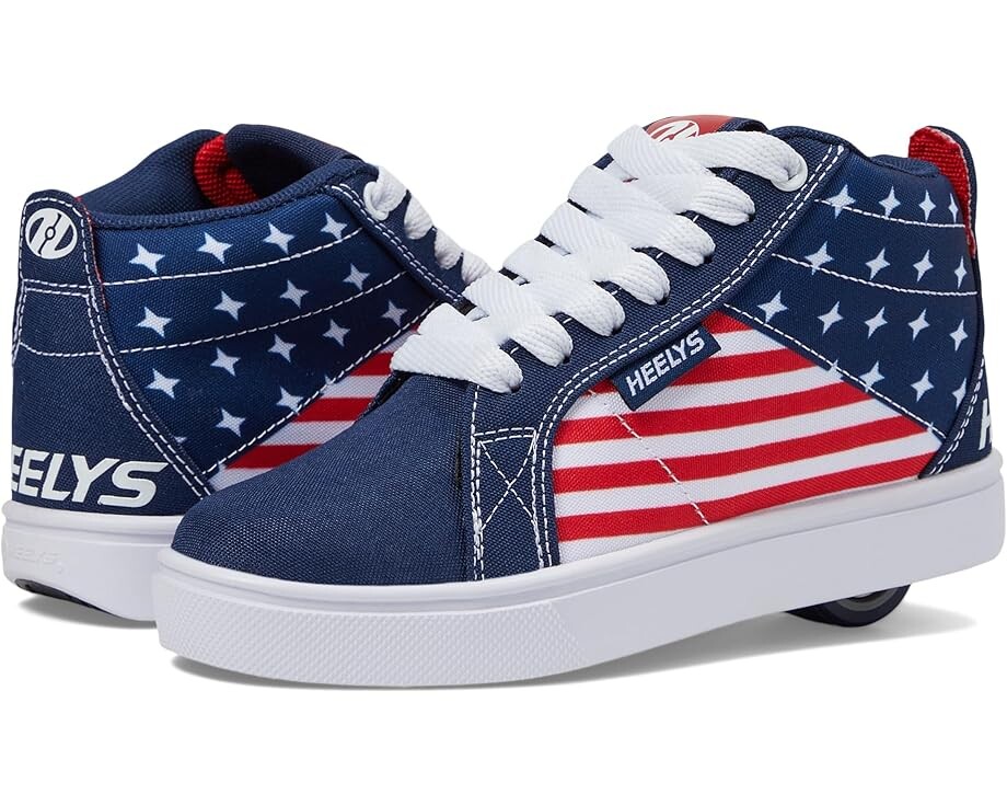 

Кроссовки Heelys Racer Mid, цвет Navy/Red/White