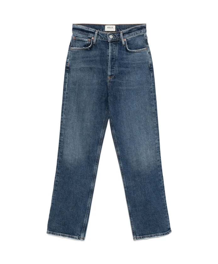 

Топ без рукавов темно-синего цвета с вырезами Agolde, синий