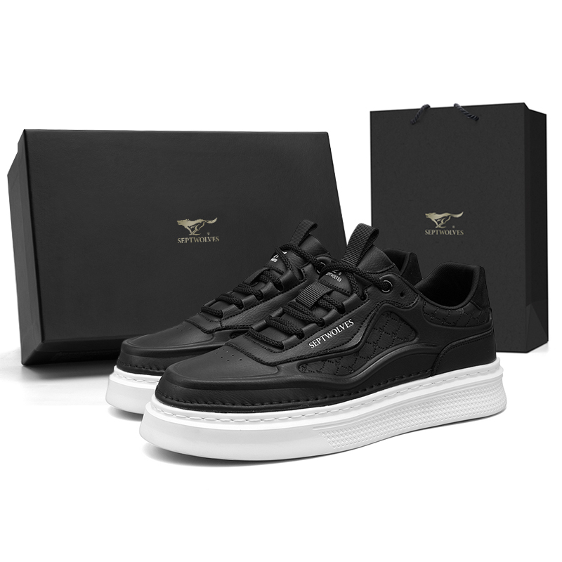 

Низкие мужские кроссовки SEPTWOLVES, Black (Standard Leather Shoe Size)