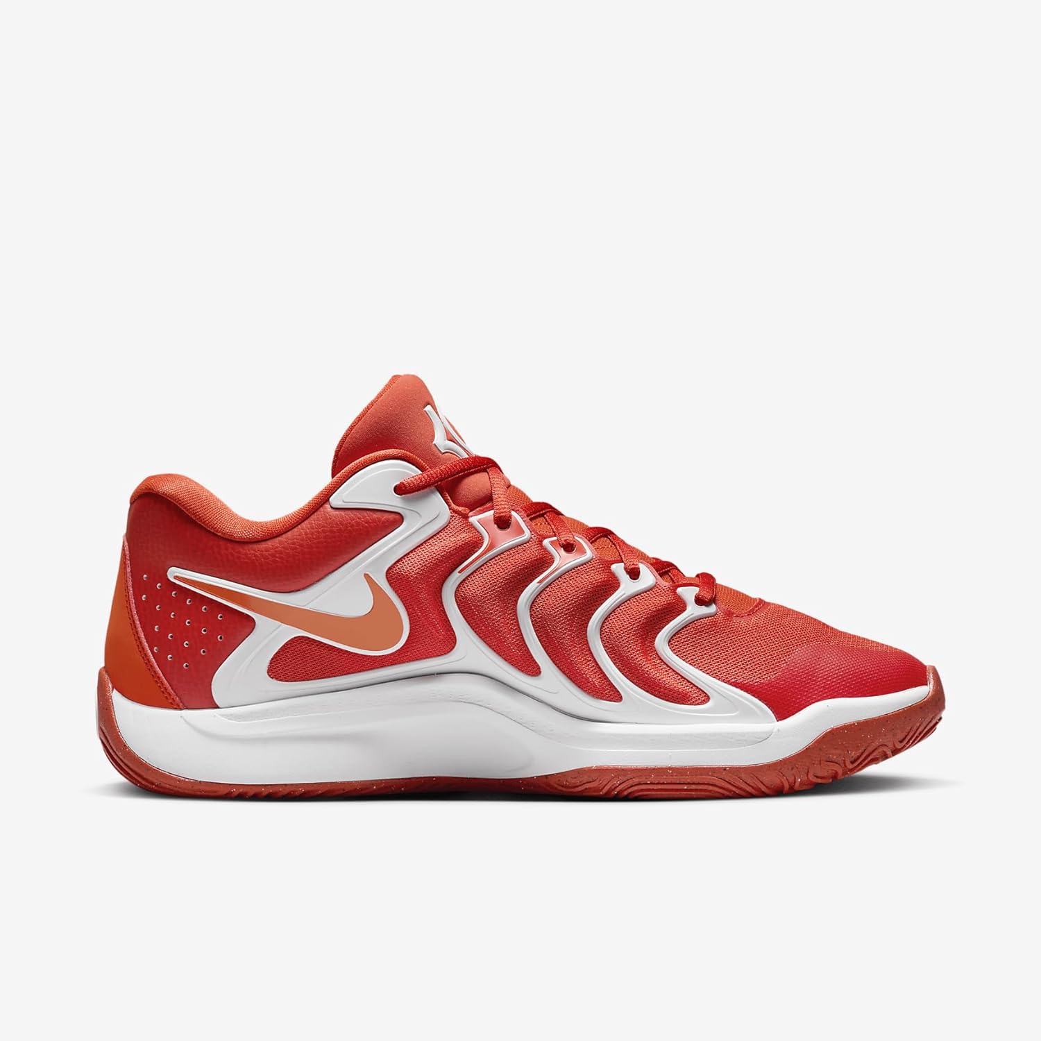Мужские баскетбольные кроссовки Nike KD 17, белый/оранжевый — фото 3
