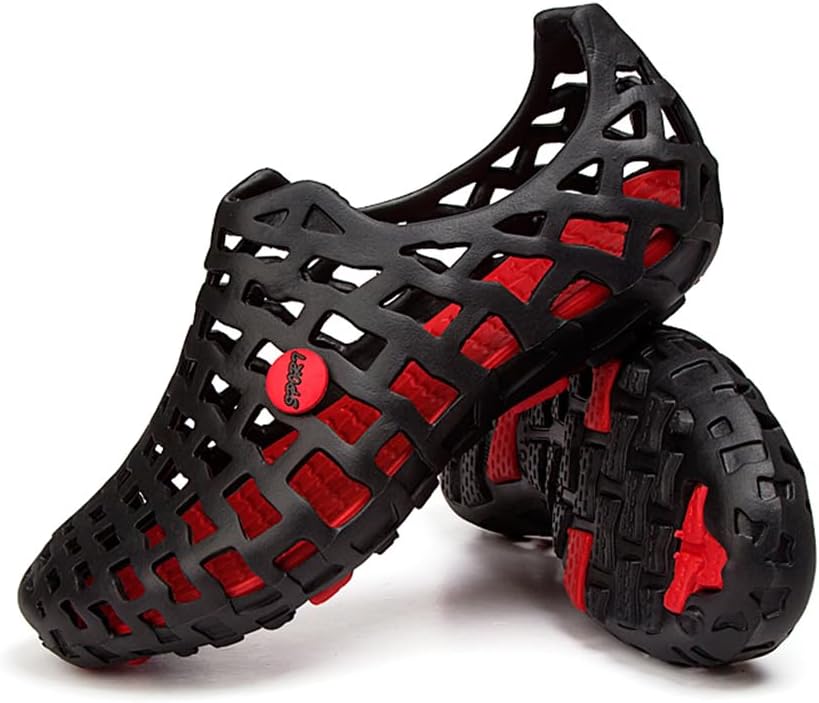 

Водные туфли женские и мужские, сандалии, пляжная обувь, повседневные сетчатые легкие наружные массажные летние тапочки Asifn, черный