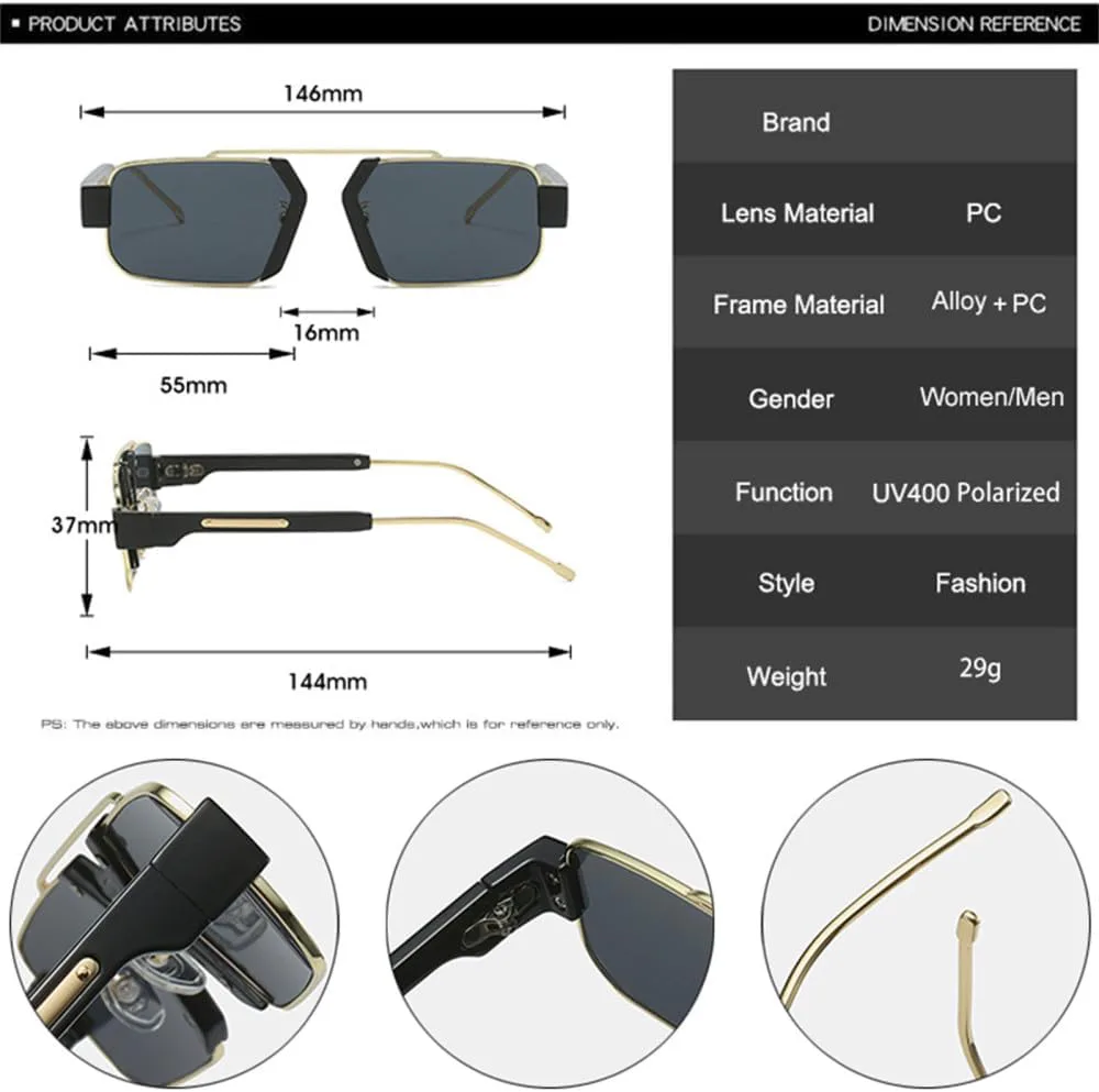

Солнцезащитные очки в стиле ретро для женщин, прозрачные линзы с градиентом цвета "океан", защита от ультрафиолета UV400 для мужчин MTZJH, Golden Pink Gradient