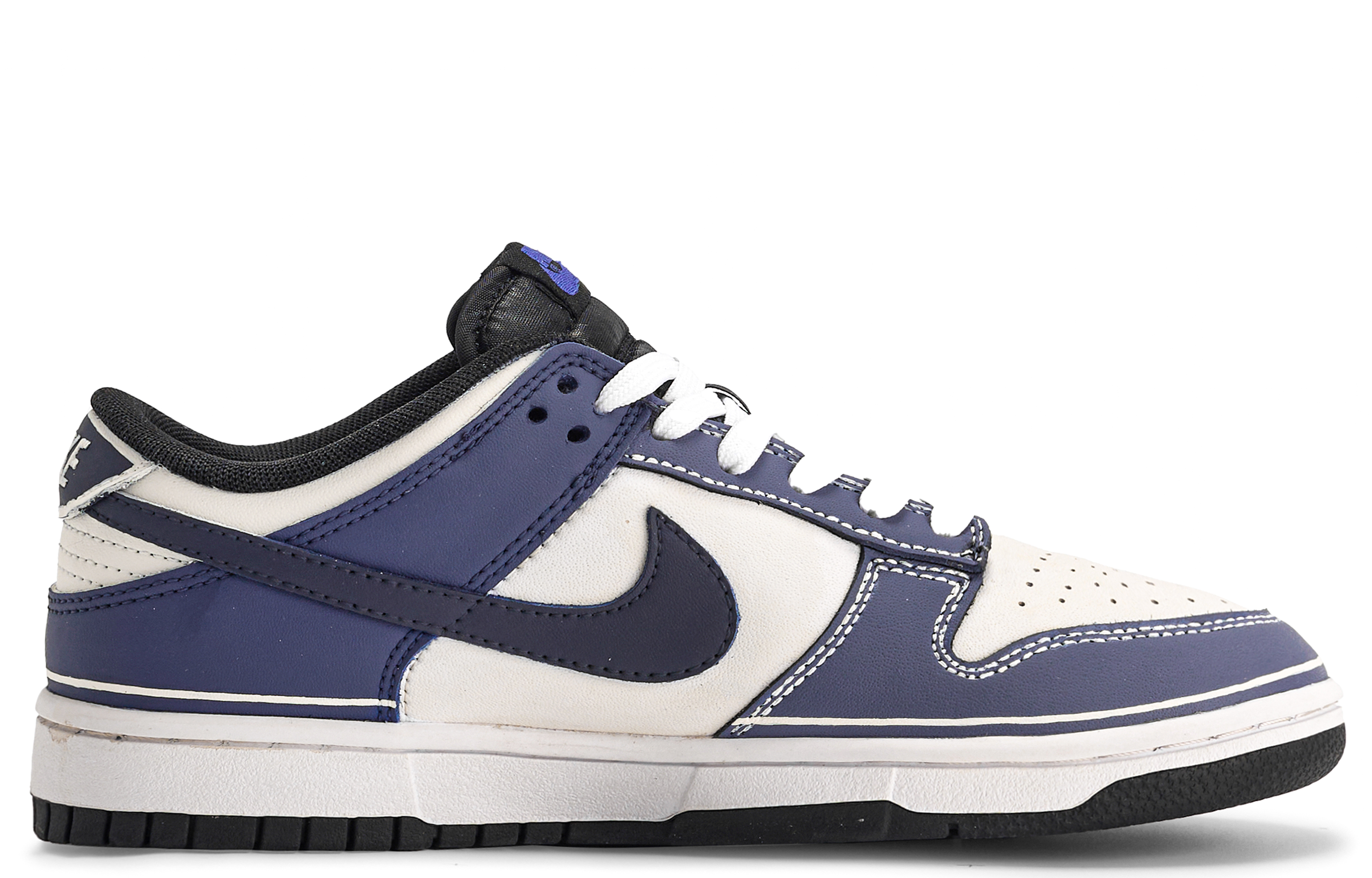 

Кроссовки Nike Dunk Skateboarding Shoes Women's Low-top Blue/white, темно-синий