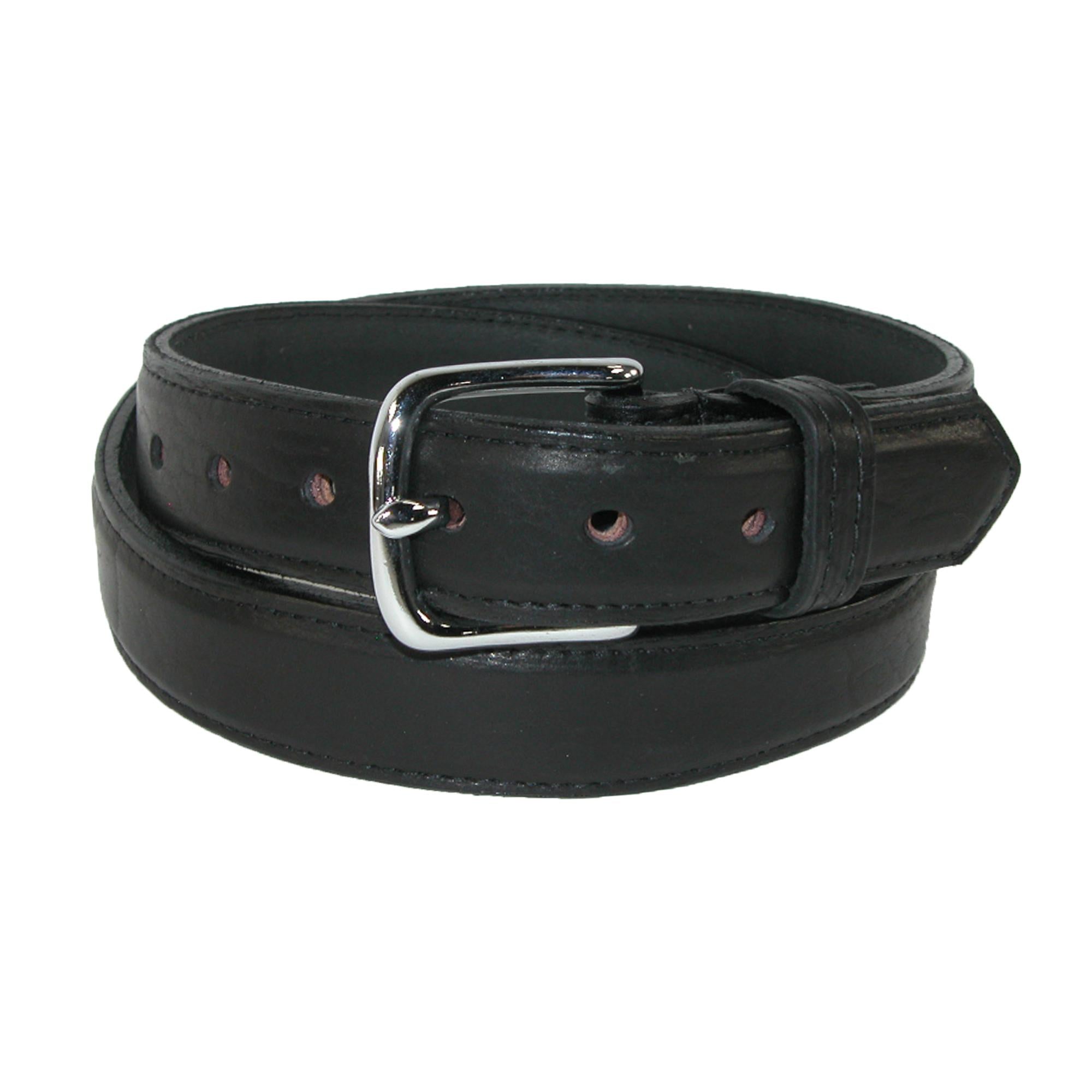 

Мужской ремень из кожи бизона Boston Leather, черный
