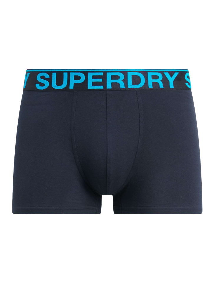 Superdry Комплект из 3 боксерских трусов темно-синего цвета — фото 4