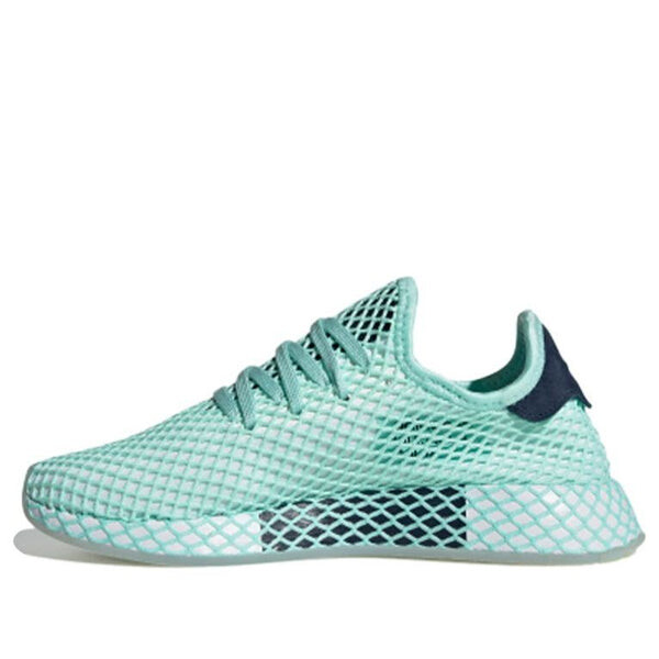 Кроссовки оригиналы deerupt runner для зеленых Adidas, зеленый