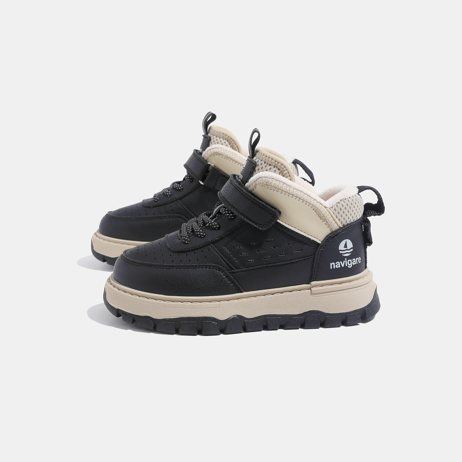 Кроссовки NAVIGARE Kids Skateboarding Shoes Kids Mid-top, черный — фото 3