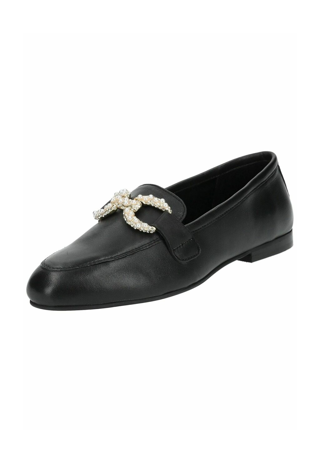 Балетки женские Steve Madden кожаные с пряжкой, черный