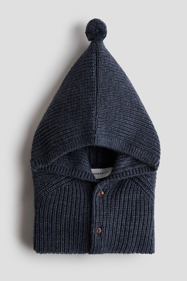 

Кардиган букле с капюшоном H&M, синий