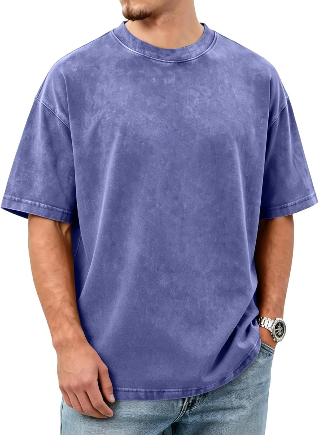 

Футболка мужская Vintage, короткий рукав, свободный крой