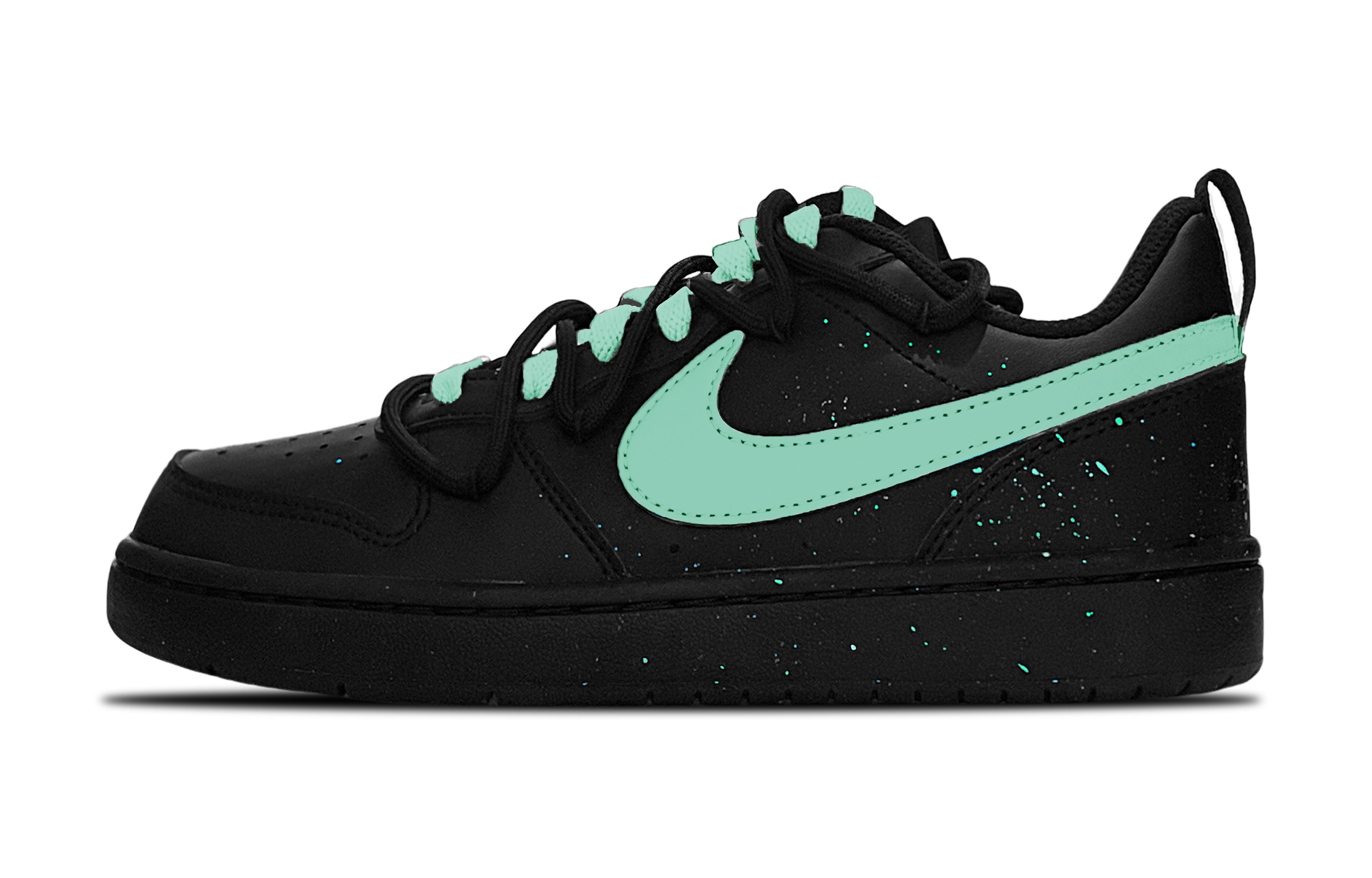 

Низкие детские кроссовки для скейтбординга Court Borough для подростков Nike, черный/зеленый