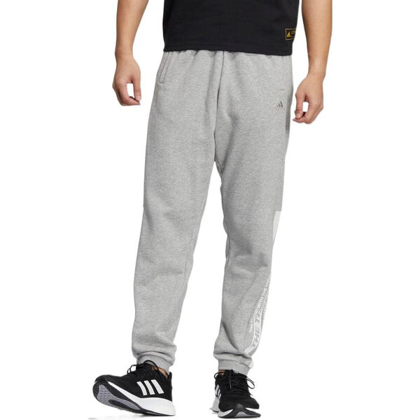 Спортивные штаны Men's adidas Solid Color Drawstring Casual Breathable Sports Pants/Trousers/Joggers Gray, мультиколор — фото 2