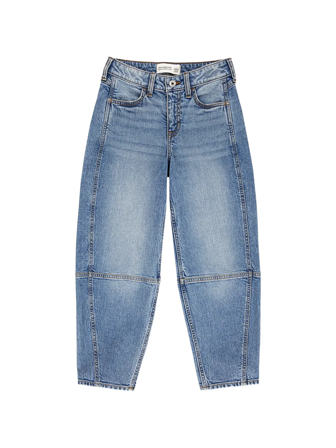 Джинсы свободного кроя со вставками ABERCROMBIE FITCH KIDS