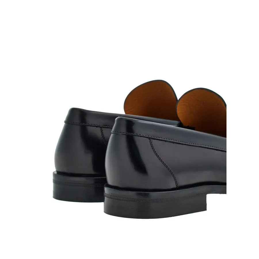 Кожаные лоферы Ferragamo Fort Signature, черный — фото 3