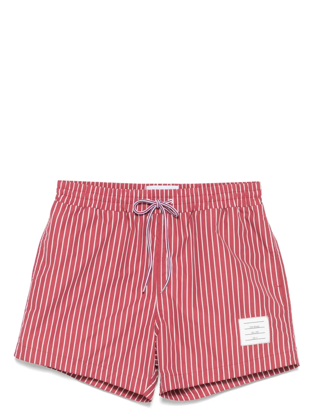 

Плавки-шорты в тонкую полоску THOM BROWNE, красный