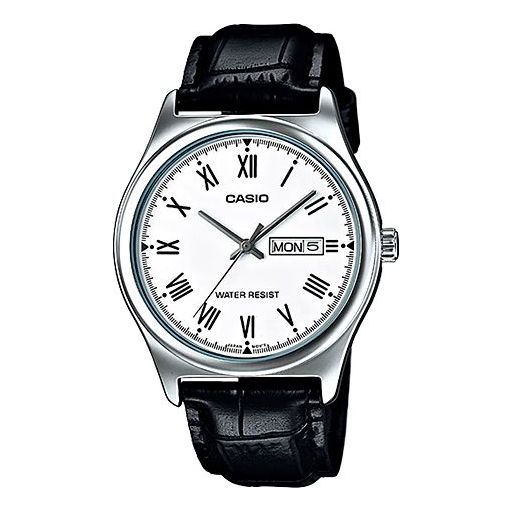 

Часы CASIO Waterproof Quartz White DialBlack Strap Mens WhiteBlack Analog, белый