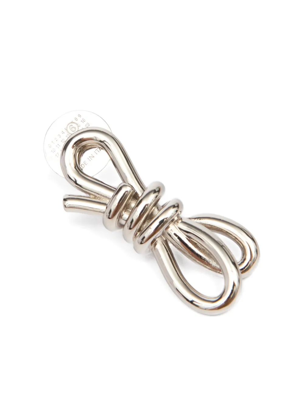 

Серьга mono knot Mm6 Maison Margiela, серебристый